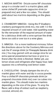 Ideal Protein Mocktails 2